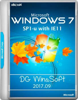 Windows 7 SP1-u with IE11 (2 x 3in1) - DG Win&Soft 2017.09 (en-US, ru-RU, uk-UA) 2 образа: x64 и x86