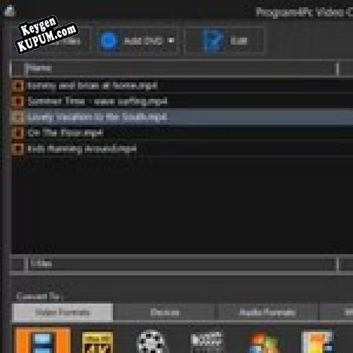 Бесплатный ключ для Video Converter Pro